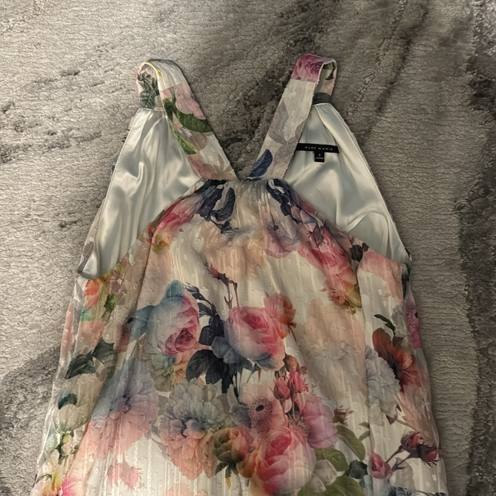 Alex Marie Pastel Floral Dress - Picture 2 of 3